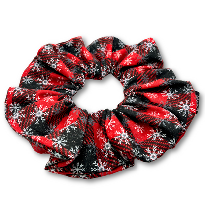 Buffalo Glitter Snowflake Scrunchie