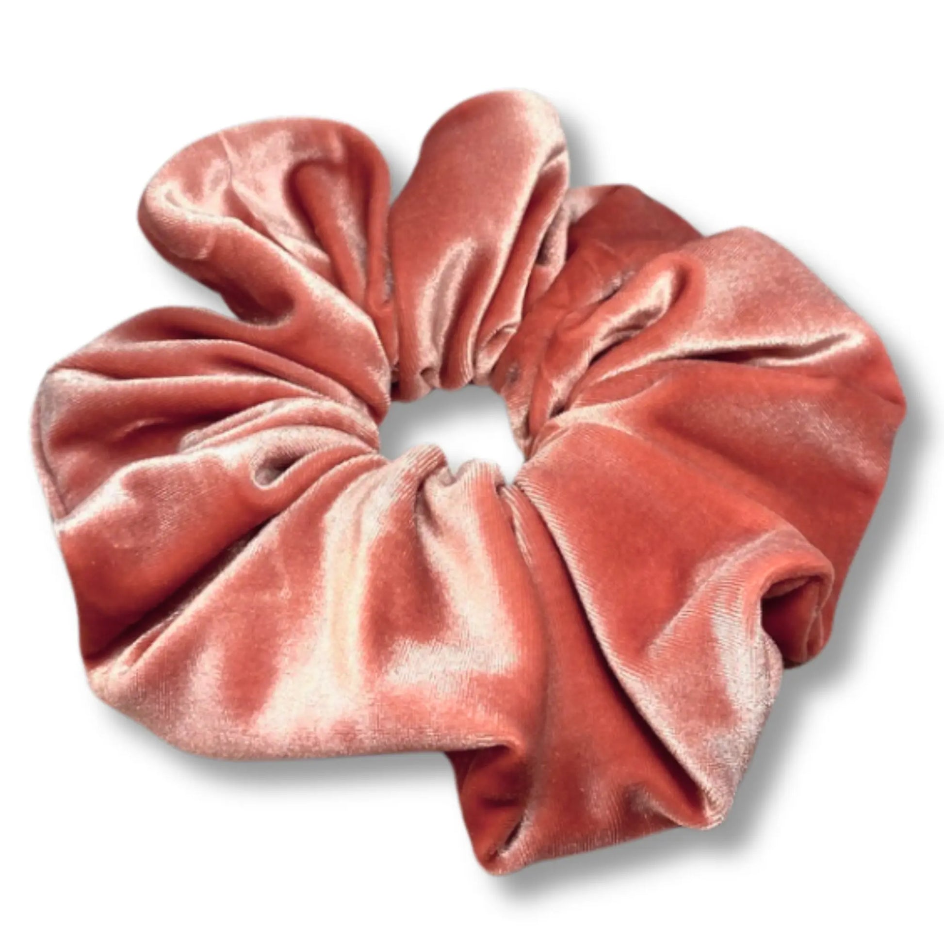 Pink Peach Velvet Scrunch Enchanted Scrunch