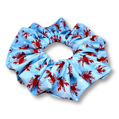 Blue Lobster Scrunchie enchantedscrunch