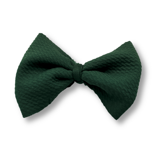 Forest Green Large Piggie Bow