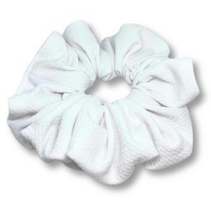White Oversized Scrunchie