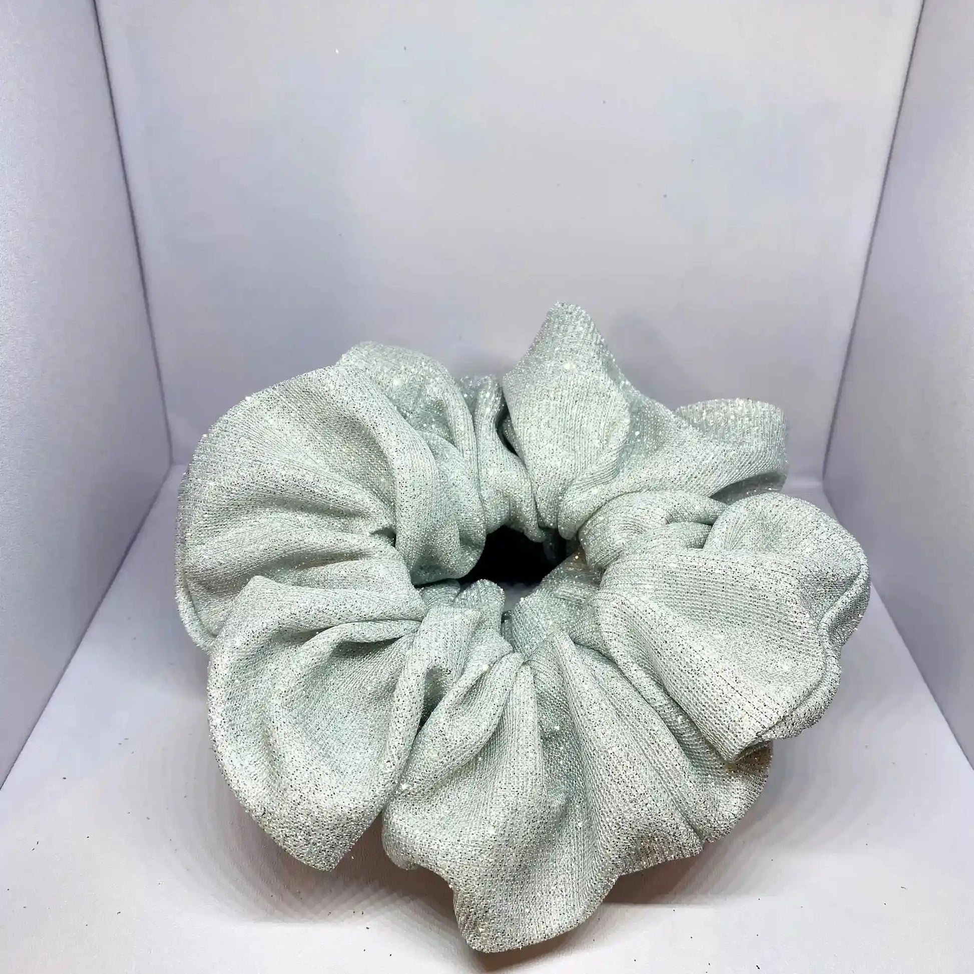 White Sparkle Scrunchie Enchanted Scrunch