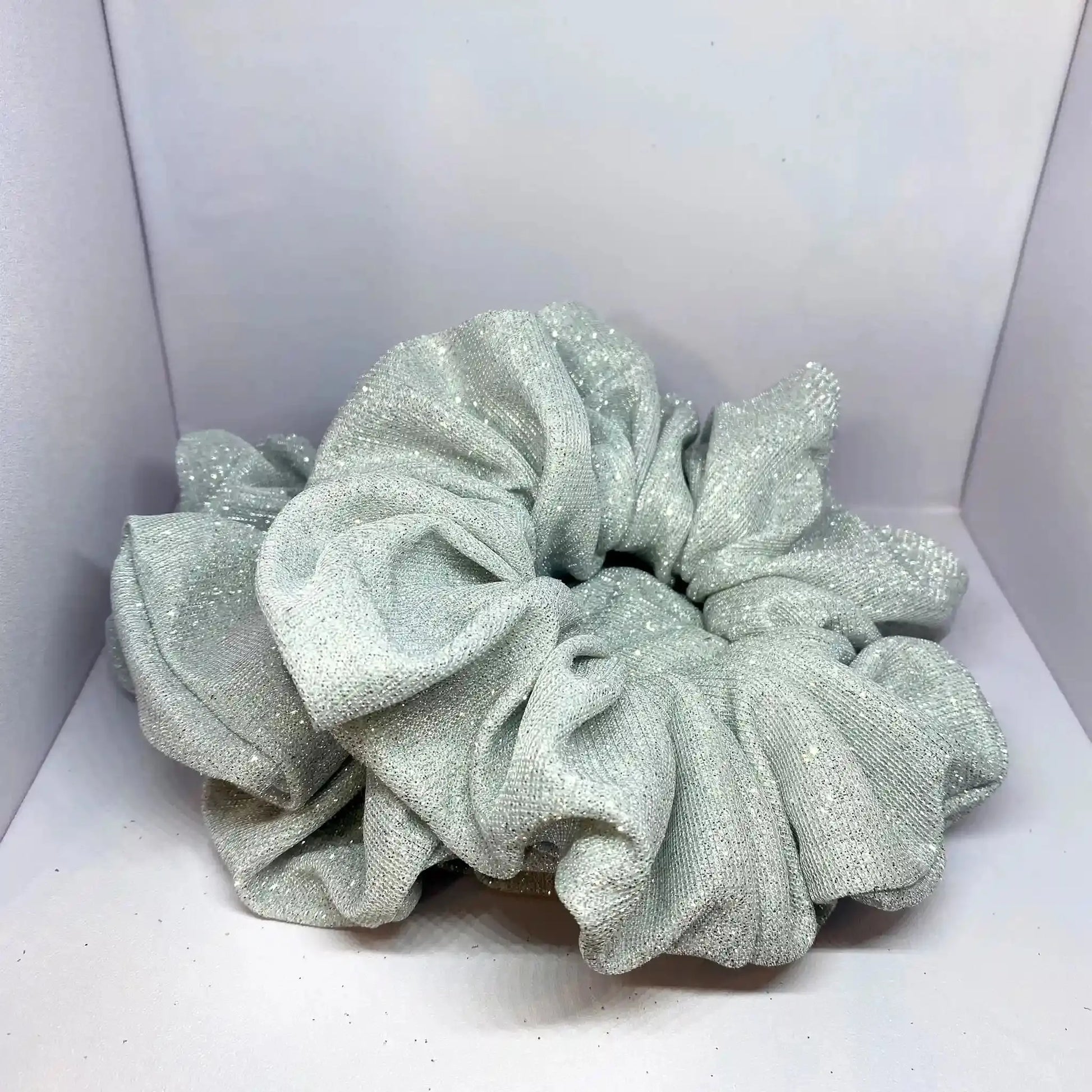 White Sparkle Scrunchie Enchanted Scrunch