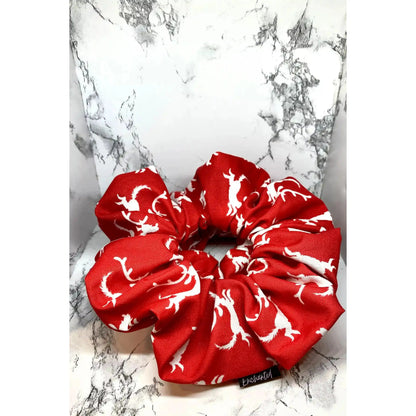 Red Max Christmas Scrunchie Enchanted Scrunch