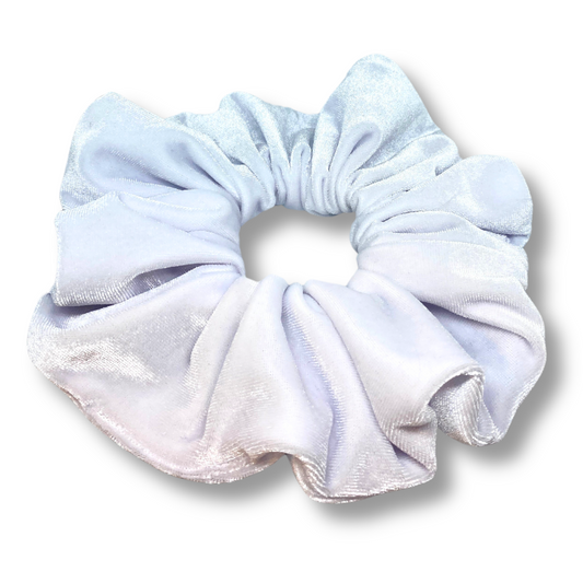 White Velvet Oversized Scrunchie