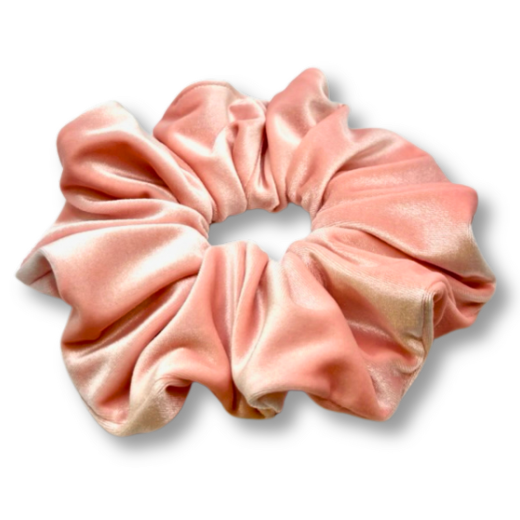 Pink Velvet Oversized Scrunchie