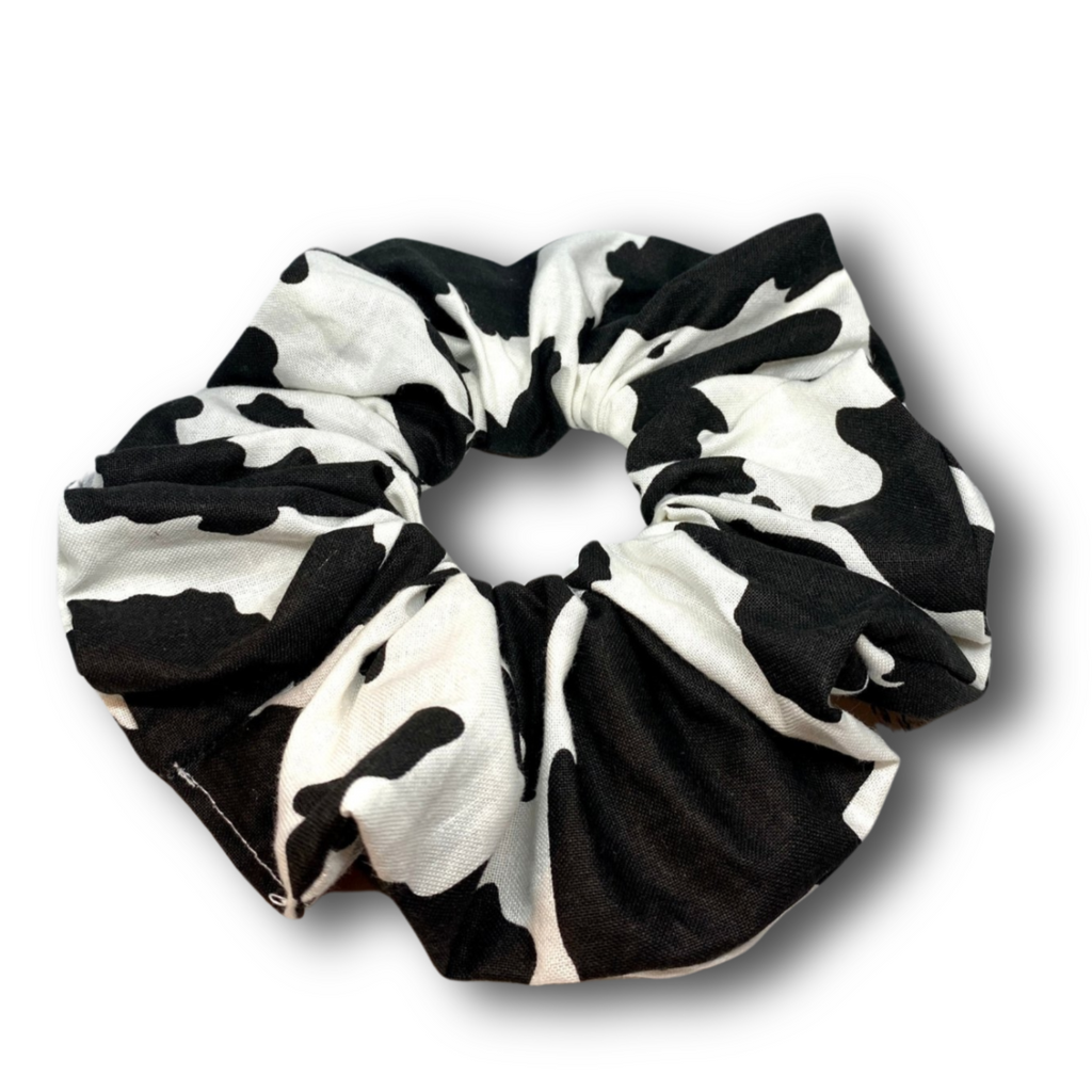 Cow Print Oversized Scrunchie