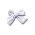 Load image into Gallery viewer, White Velvet Bow
