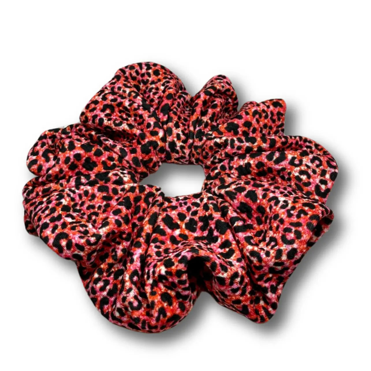 Pink Cheetah Oversized Scrunchie