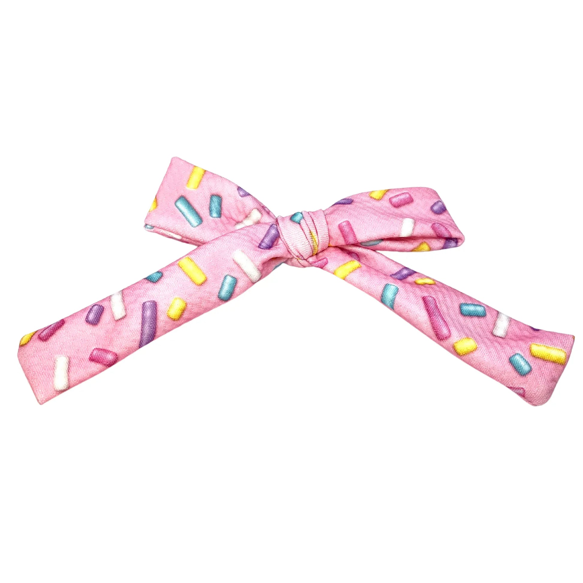 Pink Sprinkles Valentine's Day Bullet Bow Enchanted Scrunch