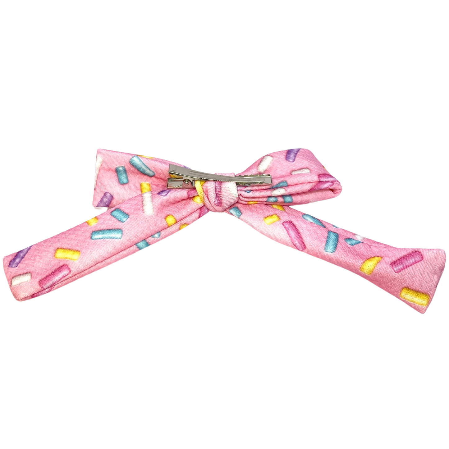 Pink Sprinkles Valentine's Day Bullet Bow Enchanted Scrunch
