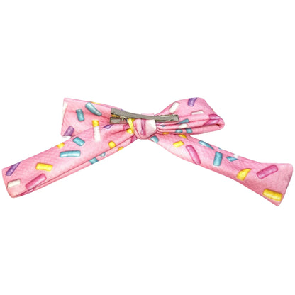 Pink Sprinkles Bullet Bow Enchanted Scrunch