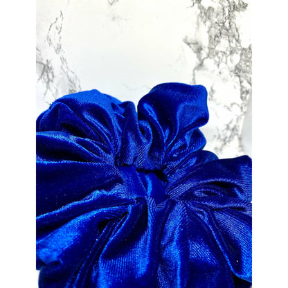 Royal Blue Velvet Scrunchie enchantedscrunch