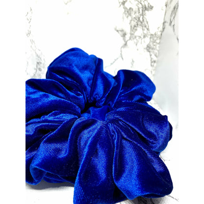 Royal Blue Velvet Scrunchie enchantedscrunch