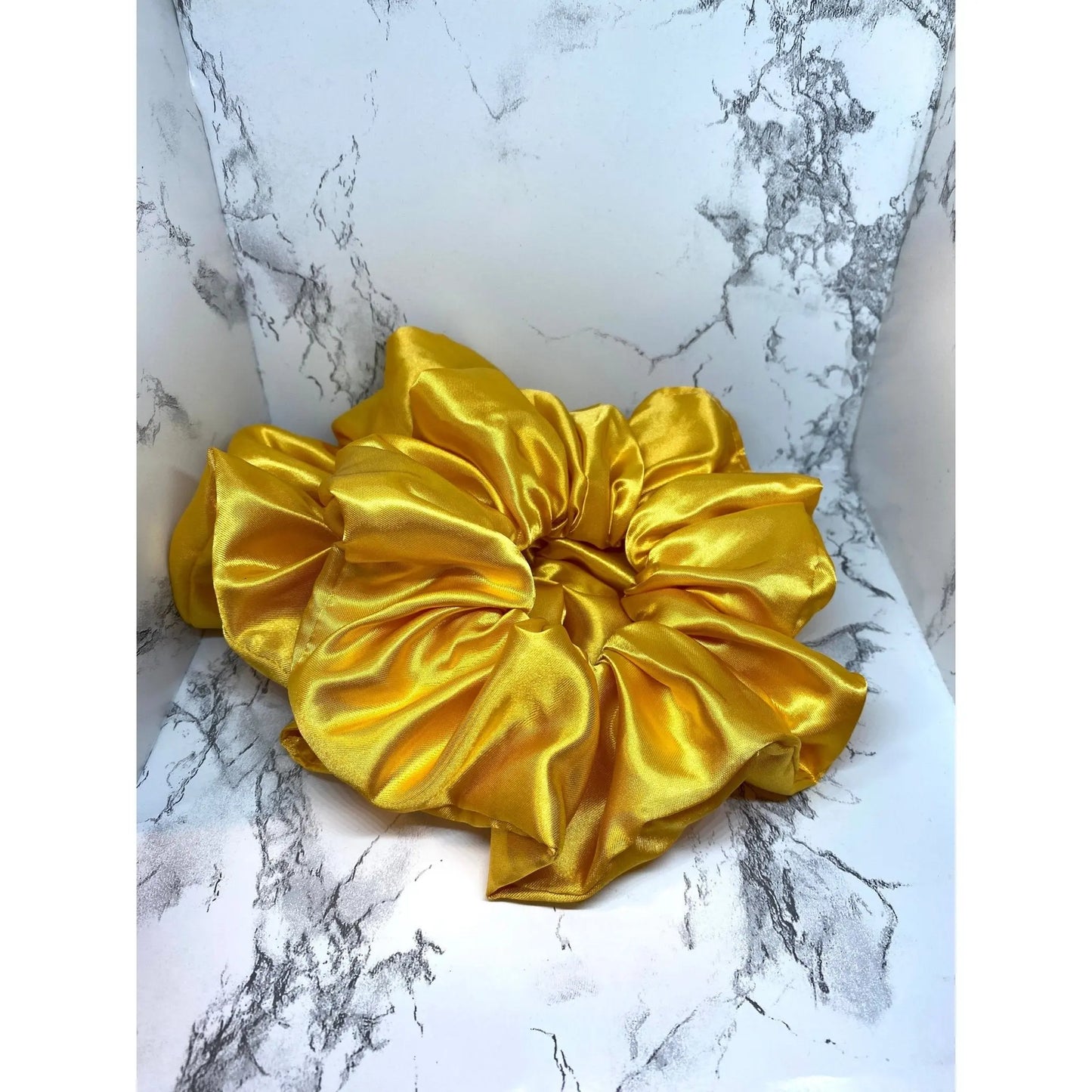 Gold Silk Scrunchie