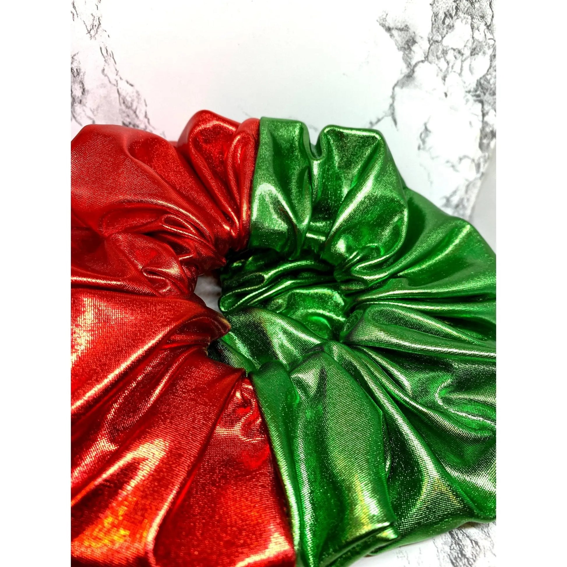 Faux Leather Christmas Scrunchie Enchanted Scrunch