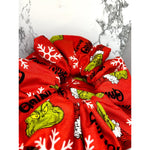 Load image into Gallery viewer, Red Grinchmas Christmas Scrunchie

