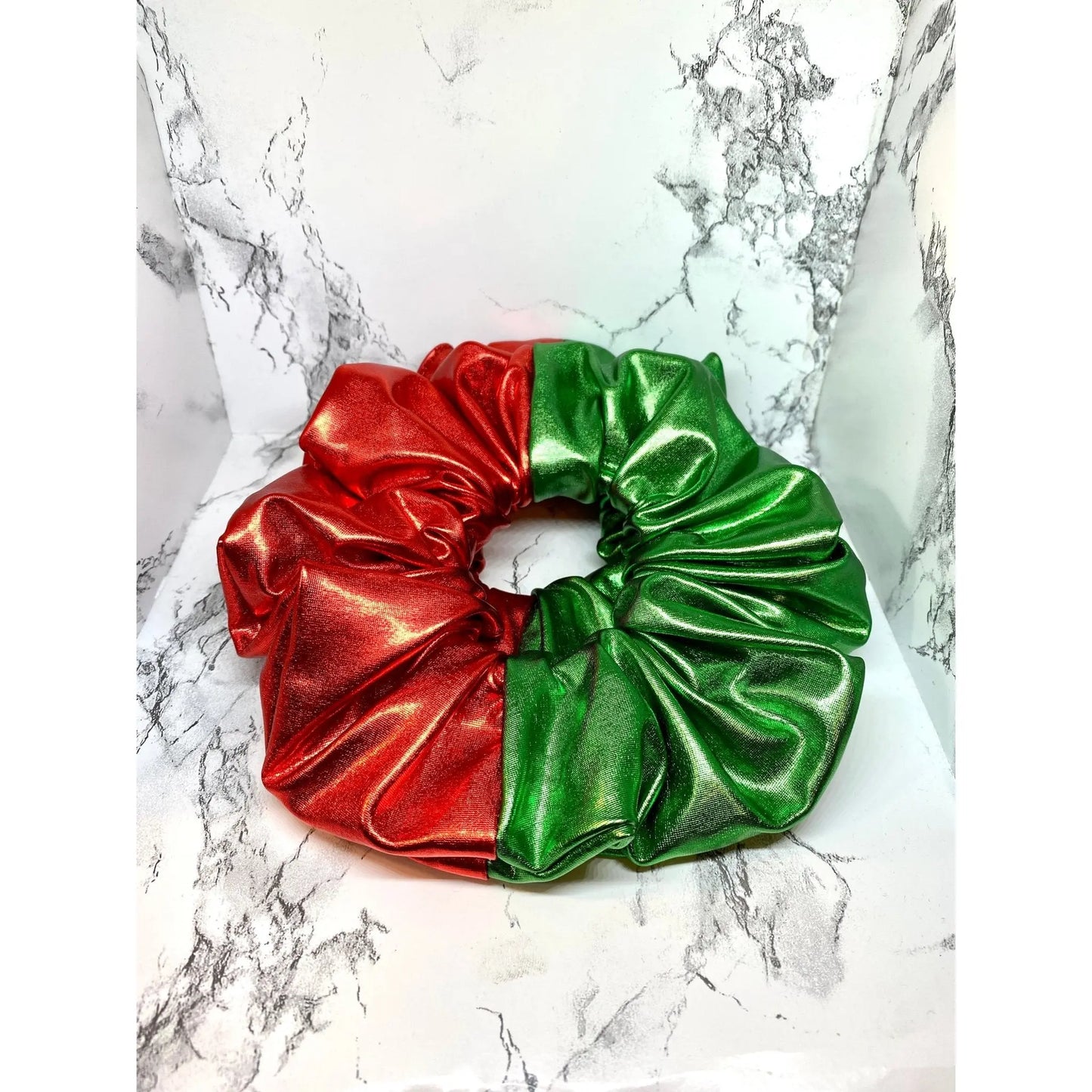 Faux Leather Christmas Scrunchie Enchanted Scrunch