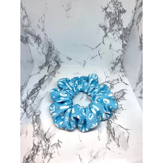 Mini Blue Hohoho Christmas Bullet Scrunchie Enchanted Scrunch