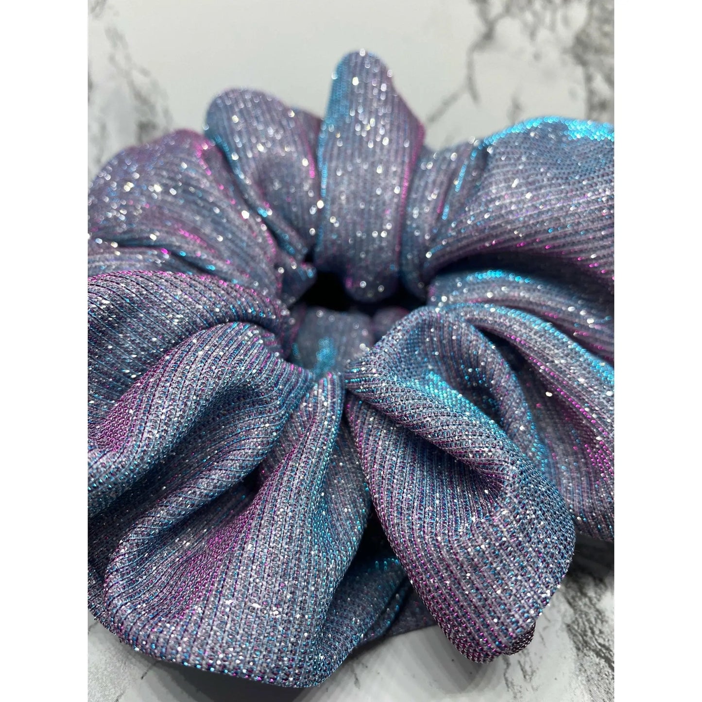 Blue Purple Sparkle Scrunchie Enchanted Scrunch