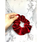Load image into Gallery viewer, Mini Red Velvet Christmas Scrunchie
