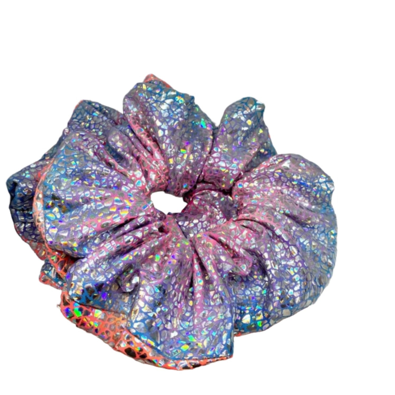 Holographic Tie Dye Scrunchie enchantedscrunch