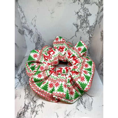 Ugly Sweater Christmas Bullet Scrunchie Enchanted Scrunch