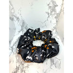 Load image into Gallery viewer, Jack-o-Lantern Black Halloween Silk Scrunch
