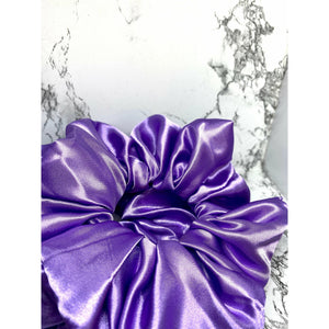 Purple Silk Scrunch