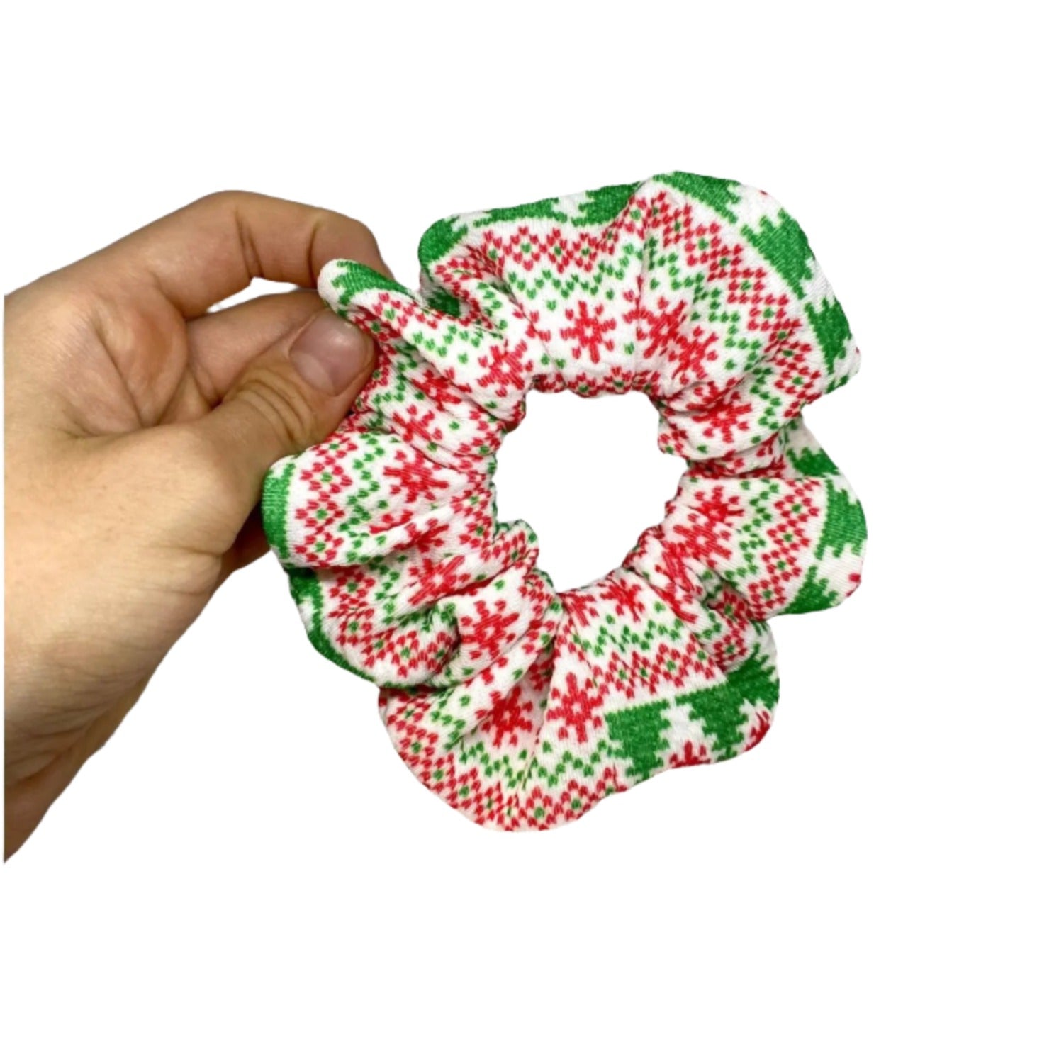 Mini Ugly Sweater Christmas Bullet Scrunchie Enchanted Scrunch