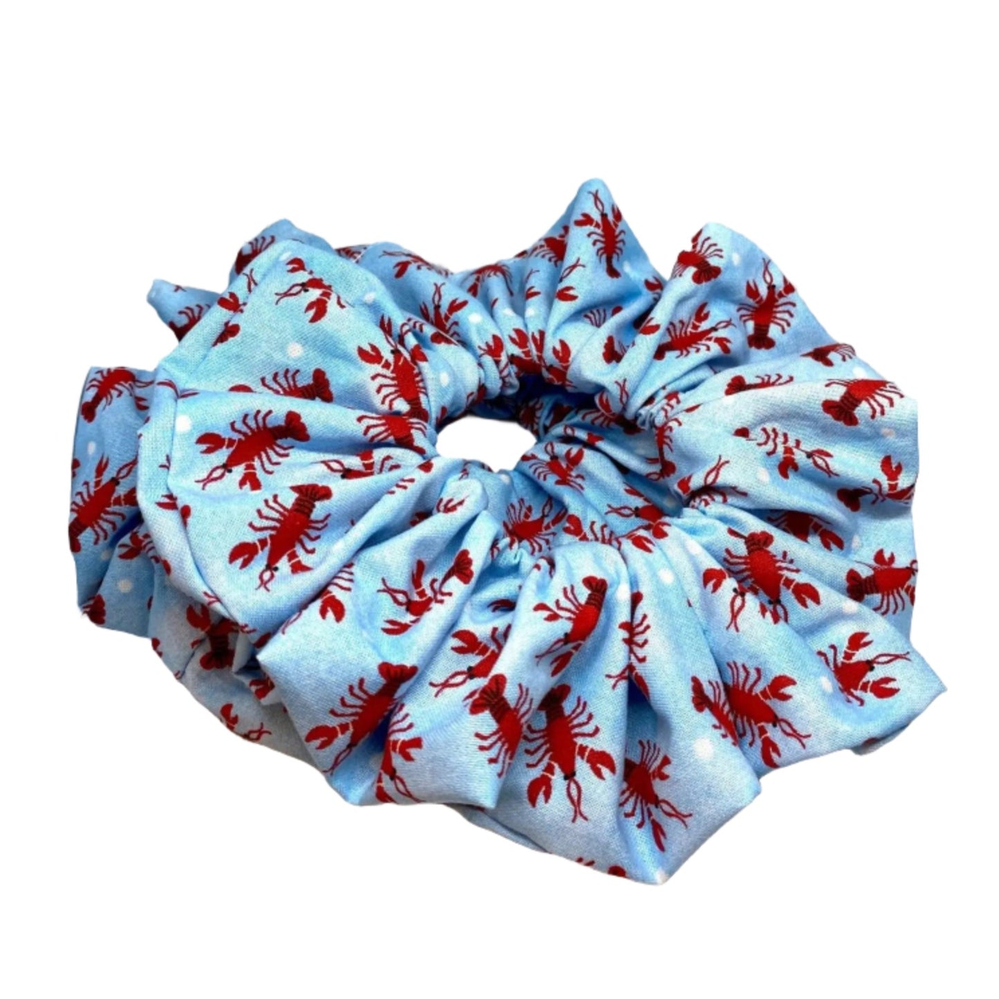 Blue Lobster Scrunchie enchantedscrunch