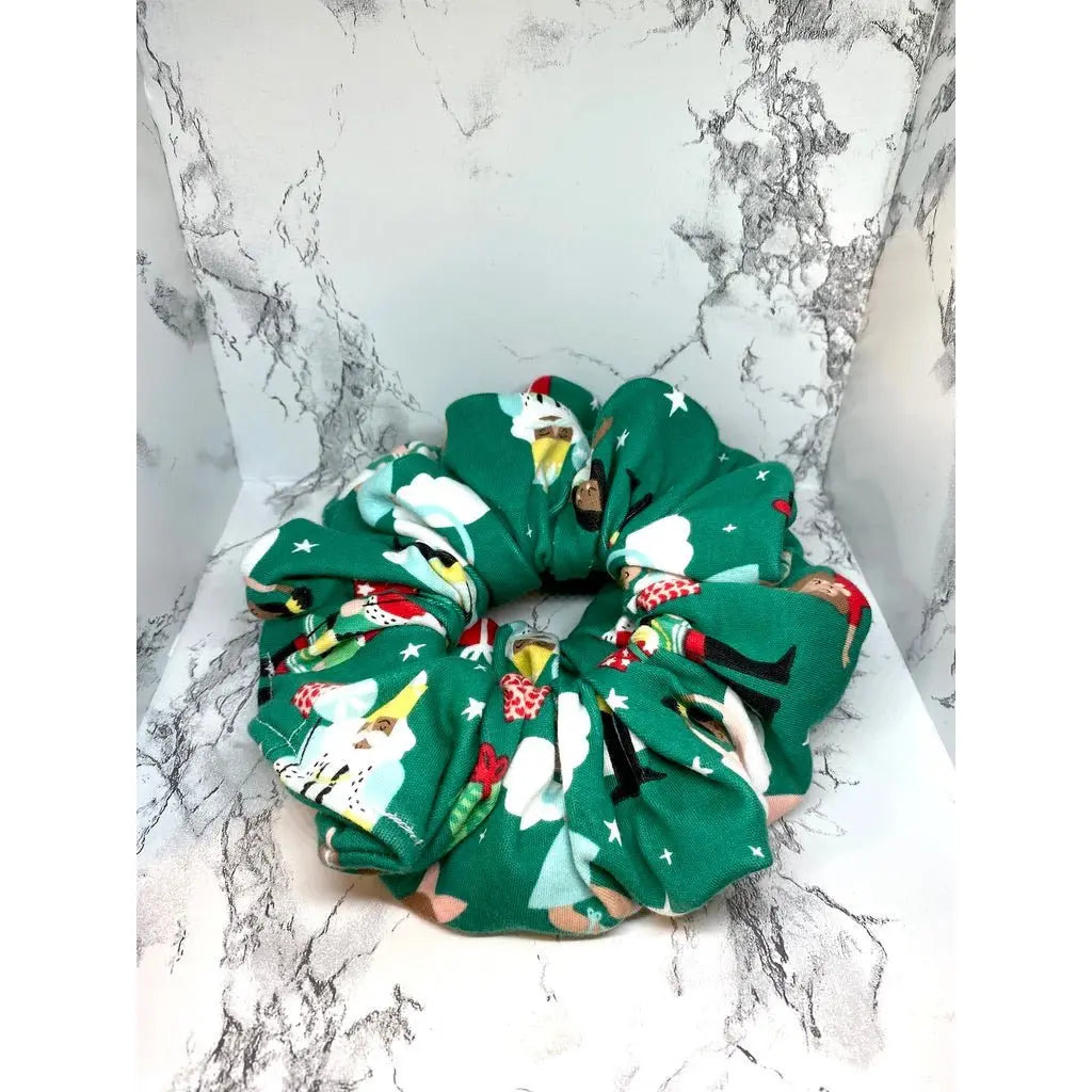 Green Nutcracker Christmas Scrunchie Enchanted Scrunch