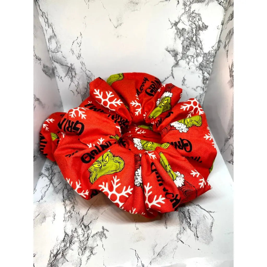 Red Grinchmas Christmas Scrunchie Enchanted Scrunch