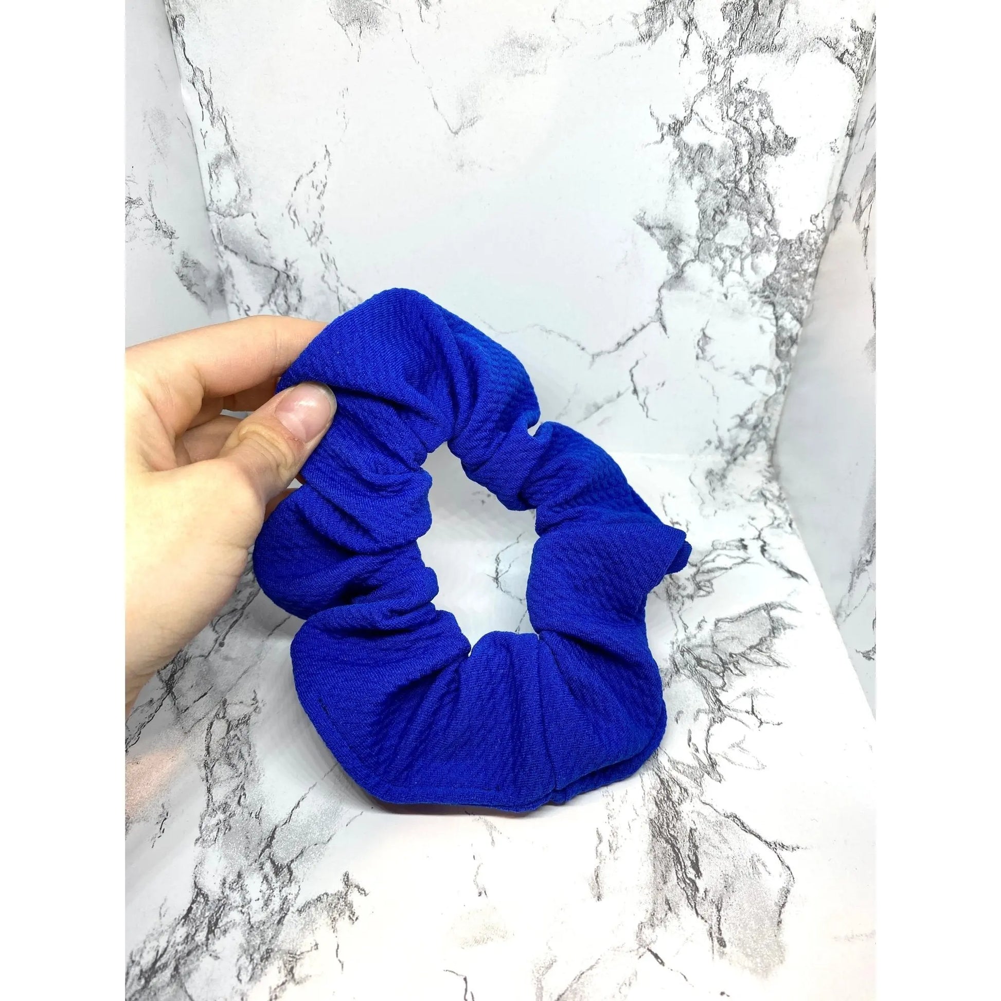 Mini Royal Blue Bullet Scrunchie enchantedscrunch