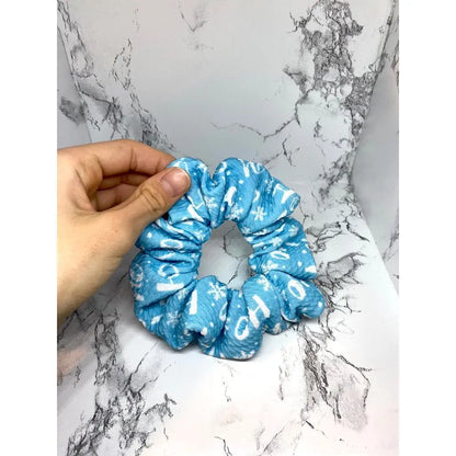 Mini Blue Hohoho Christmas Bullet Scrunchie Enchanted Scrunch