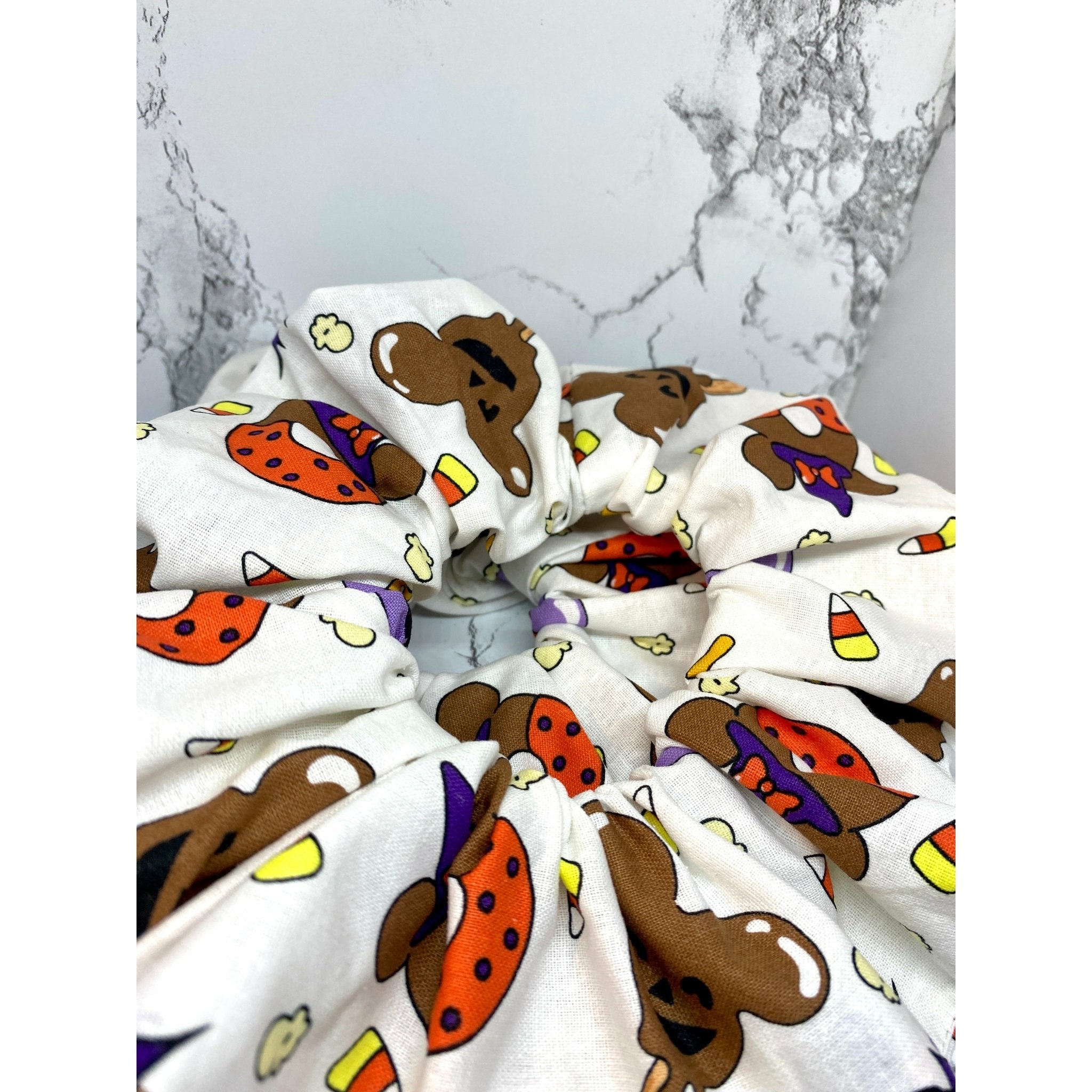 Chocolate Candy Mouse Halloween Scrunch