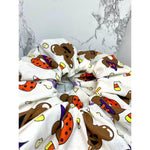 Load image into Gallery viewer, Chocolate Candy Mouse Halloween Scrunch
