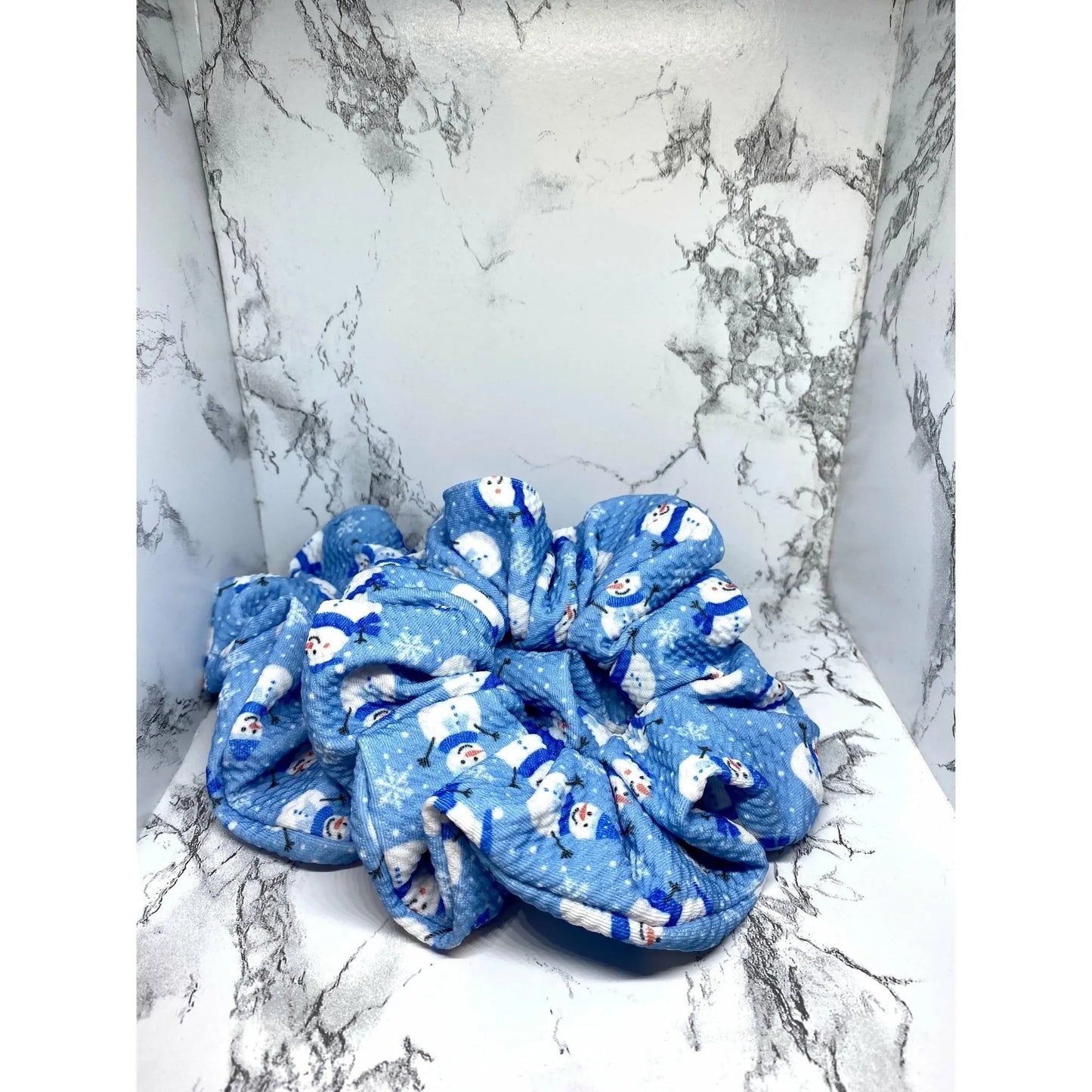 Snowflake Snowman Christmas Bullet Scrunchie Enchanted Scrunch