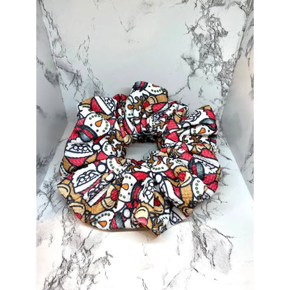 Packed Santa, Snowman, and Rudolph Christmas Bullet Scrunchie Enchanted Scrunch