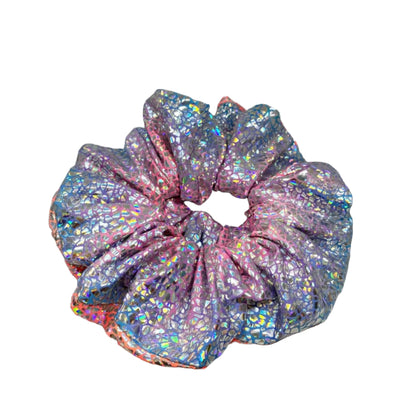 Holographic Tie Dye Scrunchie