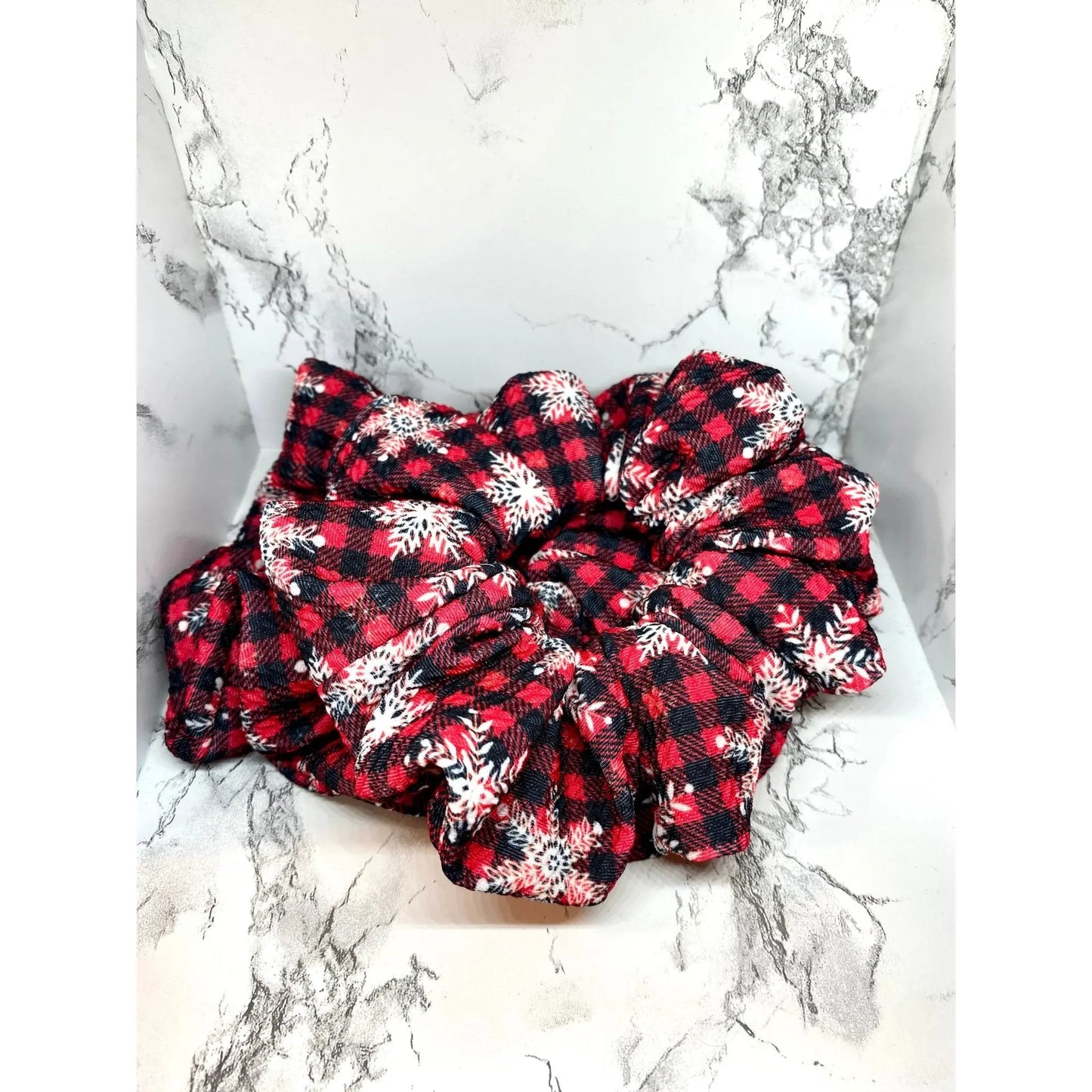 Buffalo Snowflake Christmas Bullet Scrunchie Enchanted Scrunch