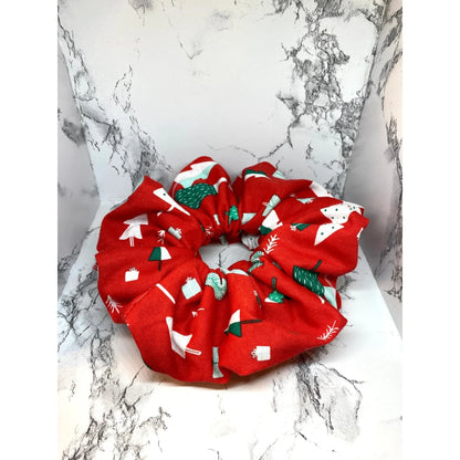 Red Christmas Trees Scrunchie Enchanted Scrunch