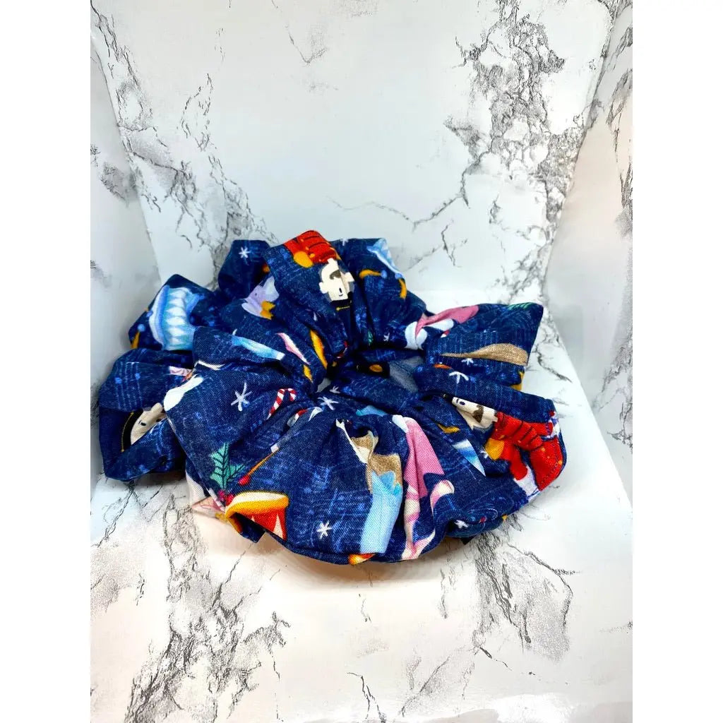 Blue Nutcracker Christmas Scrunchie Enchanted Scrunch