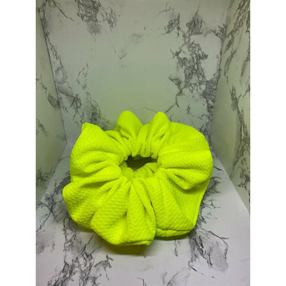 Neon Yellow Bullet Scrunchie