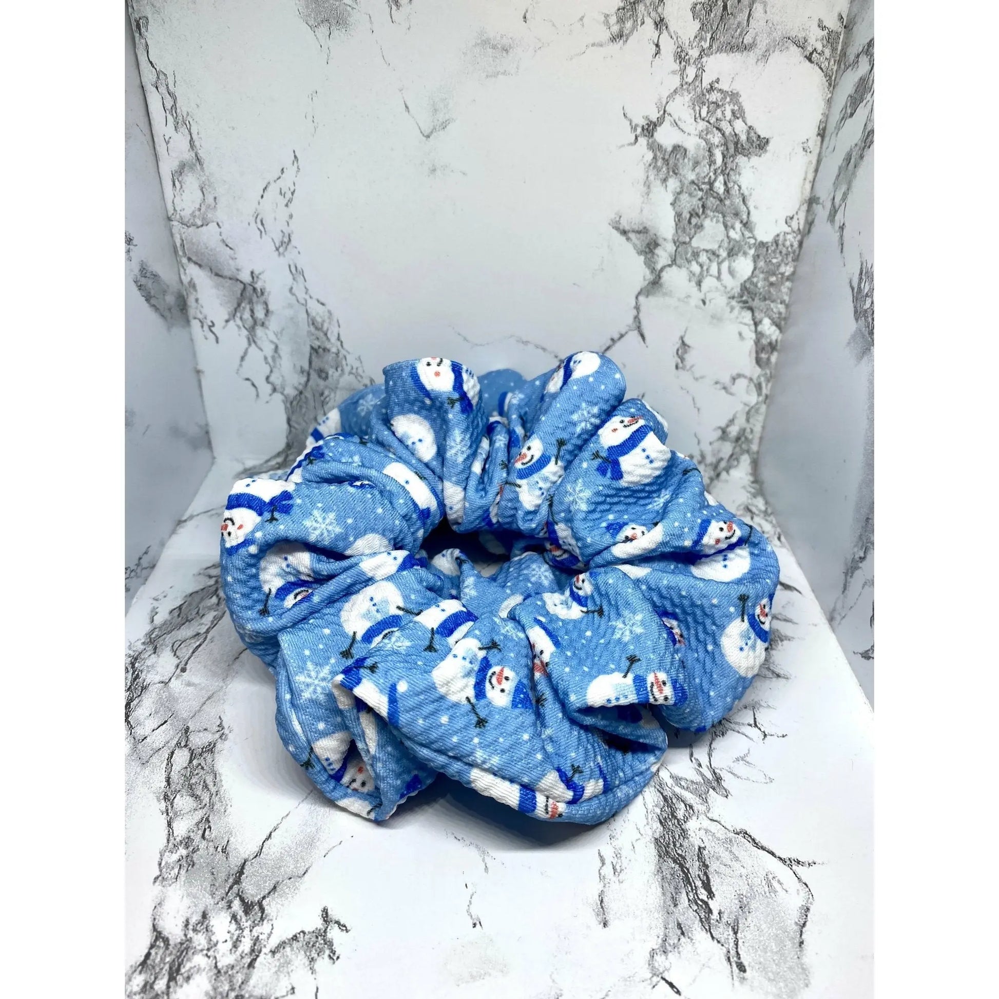 Snowflake Snowman Christmas Bullet Scrunchie Enchanted Scrunch