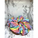 Load image into Gallery viewer, Striped Rainbow Pride Scrunch

