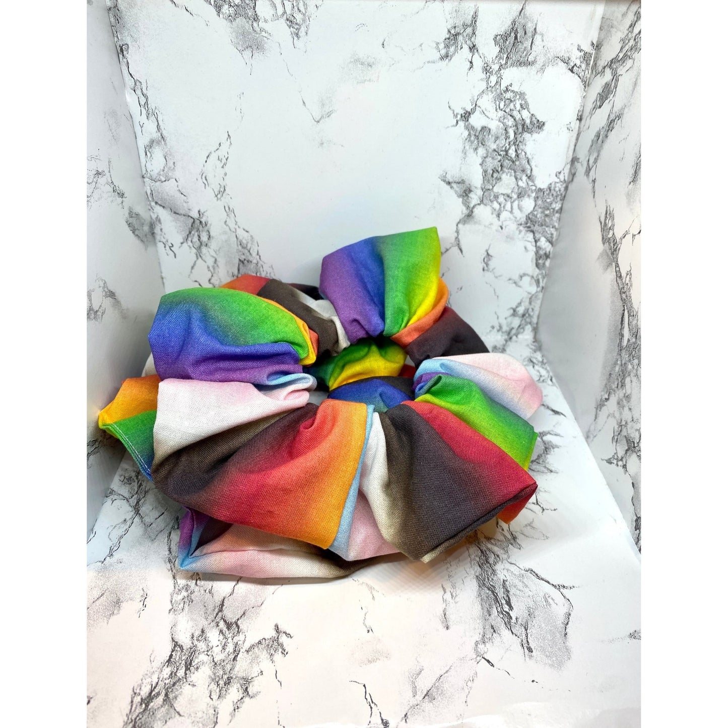 Ombre Flag Rainbow Scrunchie