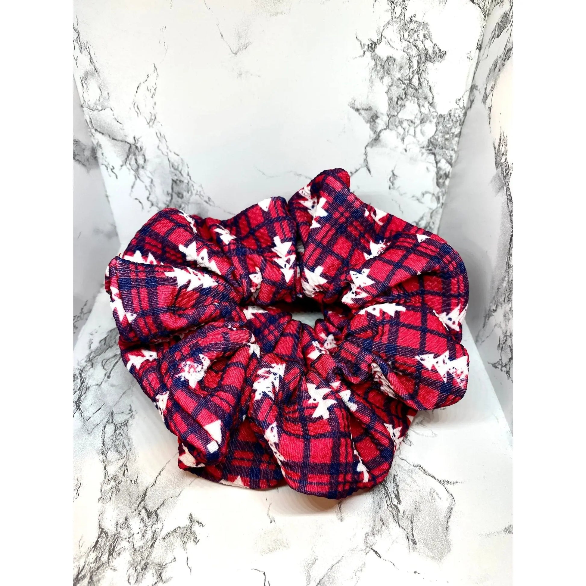 Buffalo Trees Christmas Bullet Scrunchie Enchanted Scrunch