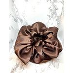 Load image into Gallery viewer, Brown Silk Scrunch
