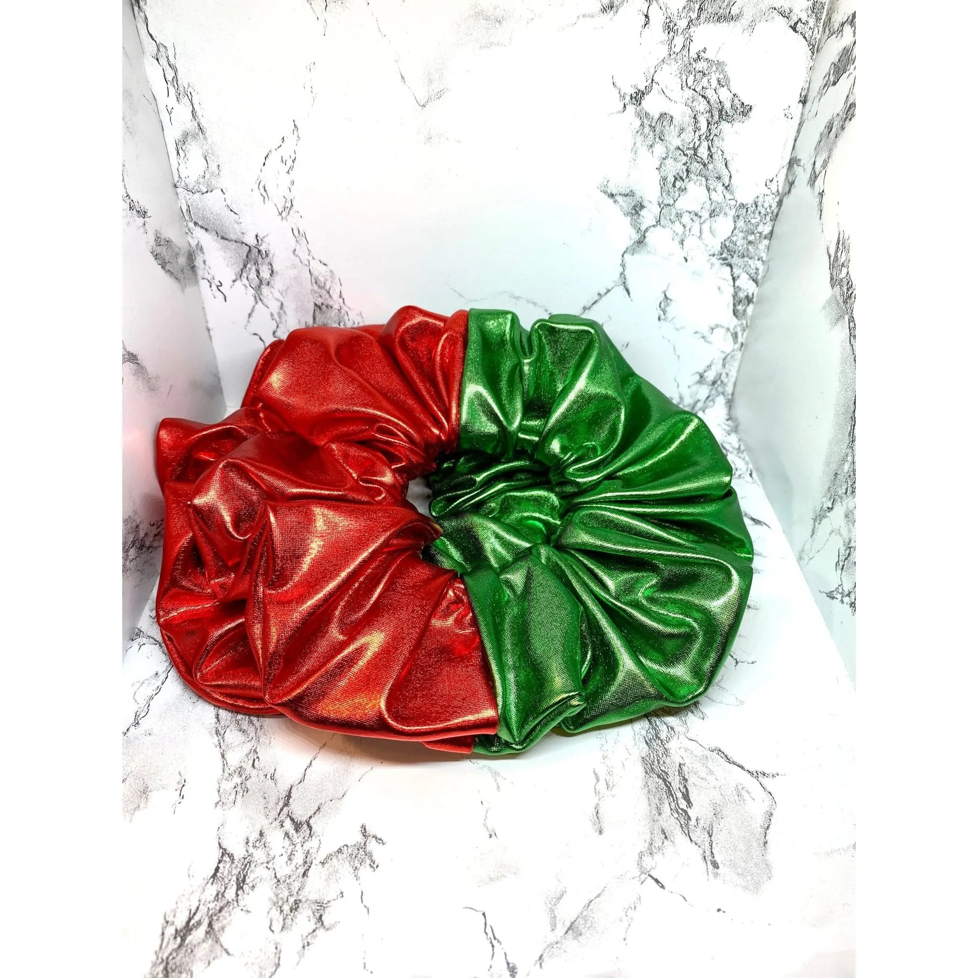 Faux Leather Christmas Scrunchie Enchanted Scrunch